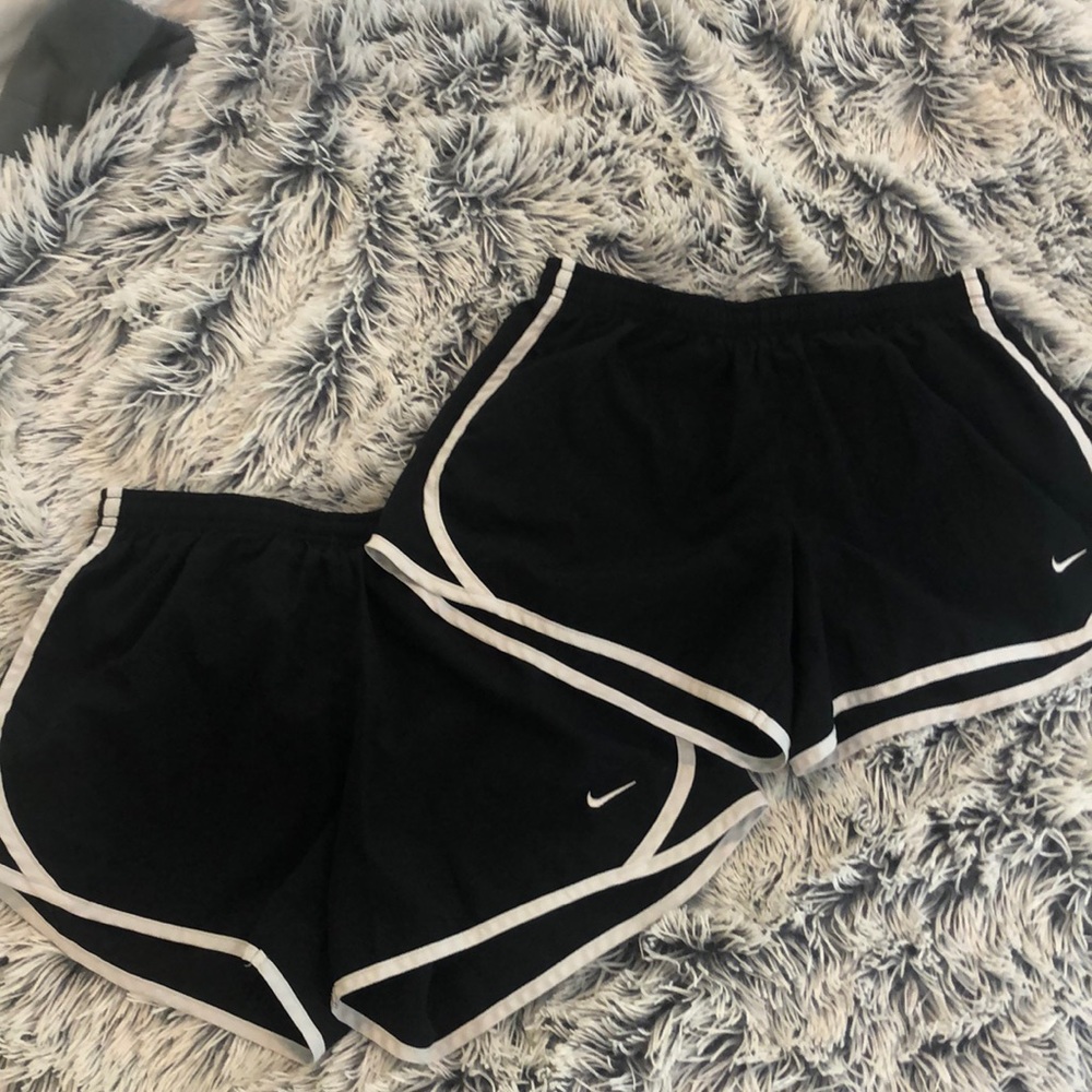 (2) Nike Dri-fit running shorts, Girls size L